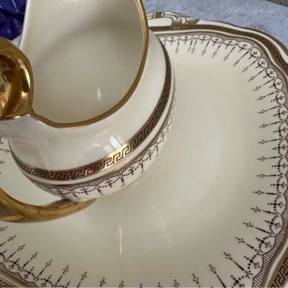 Jackson & Gosling Grosvenor China Milk Jug, pattern # 8369 Porcelain Creamer Set - Picture 6 of 8